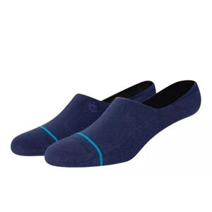 Stance Adult Dark Navy No Show Cotton Cushion Icon Logo Casual Socks Sz M 6-8.5